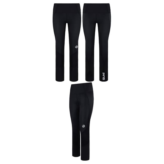 Skins Series-3 Stretch Black Women Long Tights Skyscraper Leggings ST40301089001