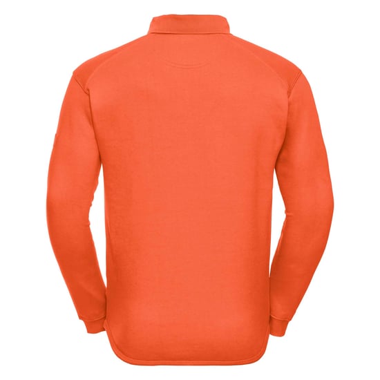 Russell Europe Herren Heavy Duty Kragen Sweatshirt (Orange) - Image 2