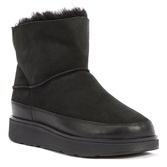 FitFlop Shearling Women's Schwarze Stiefel - Image 2