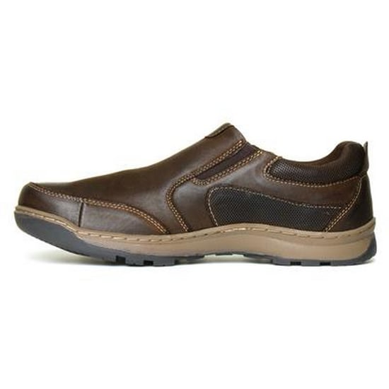 Hush Puppies Herren Jasper Slip On Lederschuhe (Braun) - Image 3
