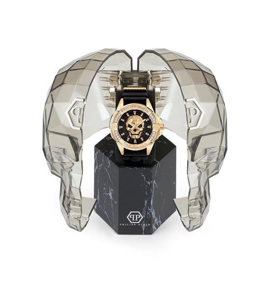 Philipp Plein The $kull Genderless Schwarz Unisex Armbanduhr PWNAA0122 - Image 4