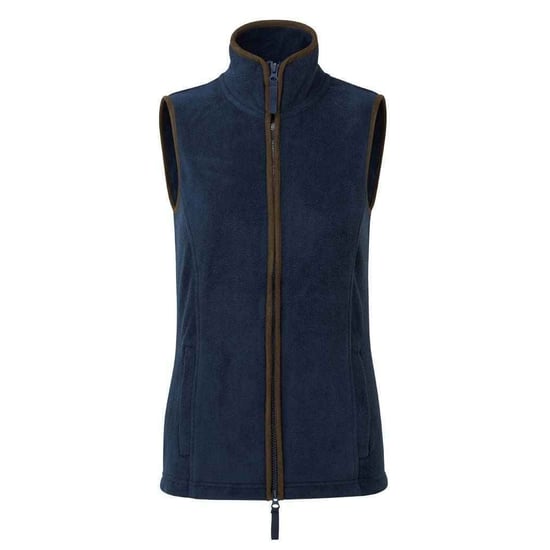Premier Womens/Ladies Artisan Fleece-Weste (Marine/Braun) - Image 1