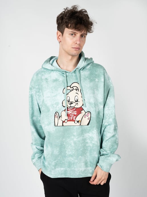Guess x Brandalised Sweatshirt Leon Bunny Herren grün - Image 3
