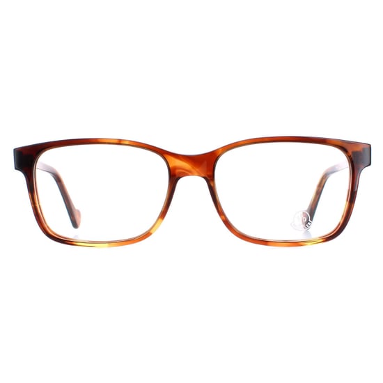 Moncler Rectangle Mens Blonde Havana Glasses