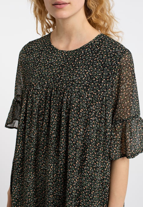 Dreimaster Kleid Damen Schwarz Mehrfarbig - Image 5