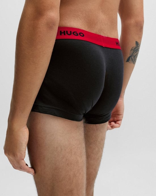 HUGO Triple Pack Mens Trunks - Image 4