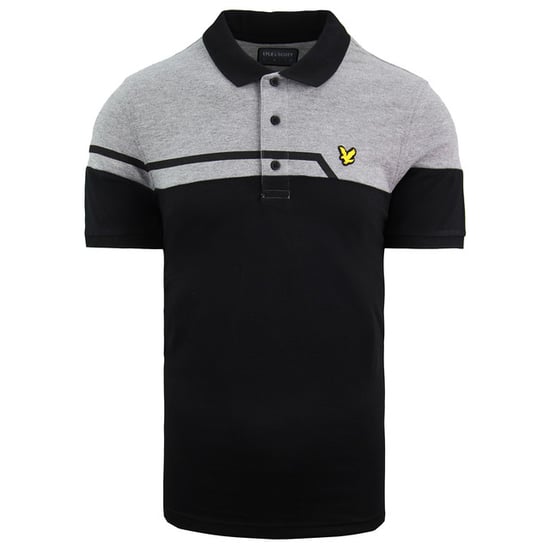 Lyle & Scott Block Herren Poloshirt Schwarz/Grau - Image 1