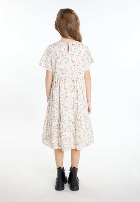 Dreimaster Kleid Mädchen (Kids) Wollweiß Blume - Image 4