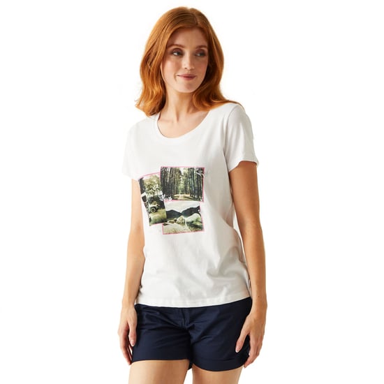 Regatta Womens/Ladies Filandra VIII Photograph T-Shirt (White)