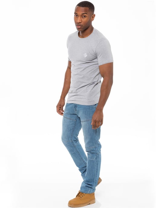Enzo Herren Denim Jeans Straight Leg - Himmelblau - Image 5