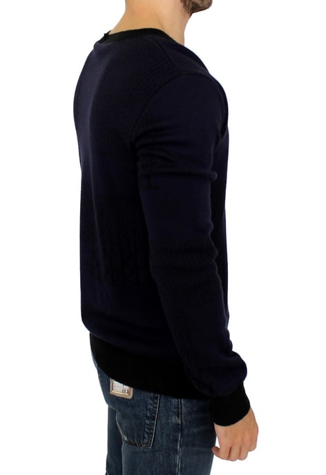 Karl Lagerfeld Blue v-neck pullover sweater