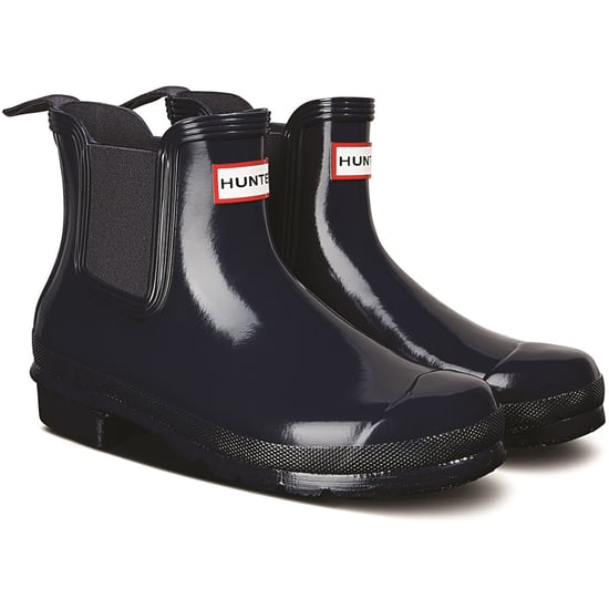 Hunter Original Chelsea Gloss Gummistiefel Damen Navy Wellington Boots - Image 1