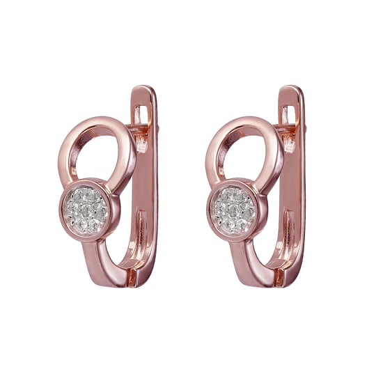 Orphelia 'Gigi' Damen-Set aus 925er Sterlingsilber: Halskette + Ohrringe + Ring – Rosé SET-7439 - Image 3