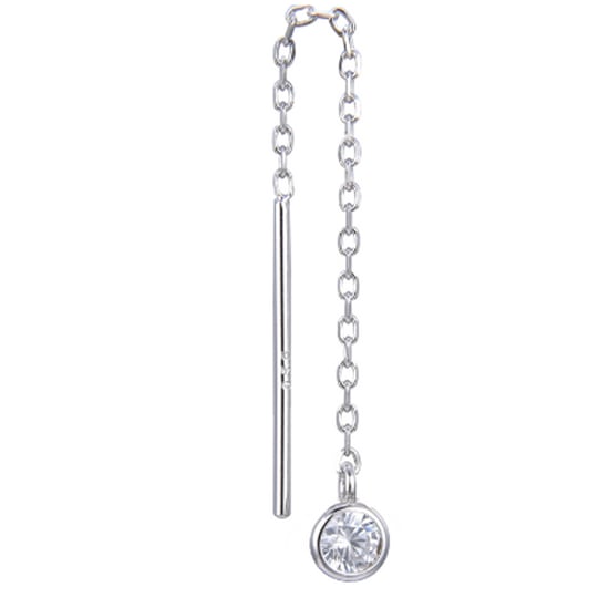 Gena.paris 'Round' Damen Ohrhänger aus 925er Sterling Silber - Silber GBO1530/35-W - Image 1