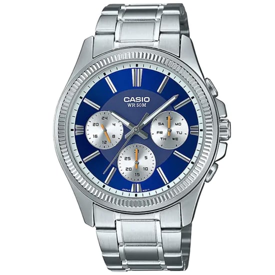 Casio Casio Collection Herren Silber Uhr MTP-1375PD-2A1VEF - Image 1