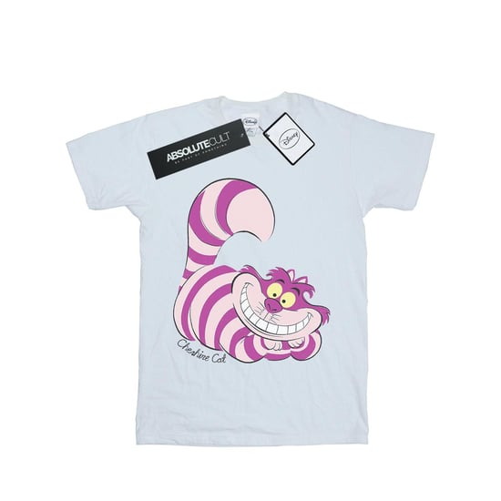 Disney Girls Alice In Wonderland Cheshire Cat Cotton T-Shirt (White)