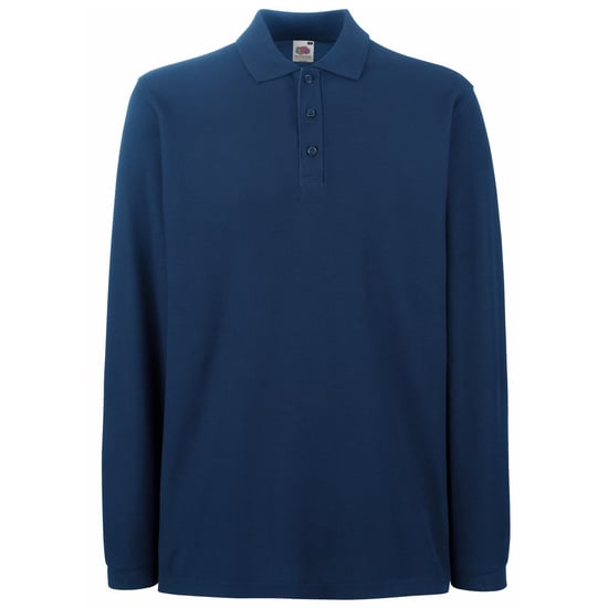Fruit Of The Loom Herren Premium Langarm-Poloshirt - Image 1