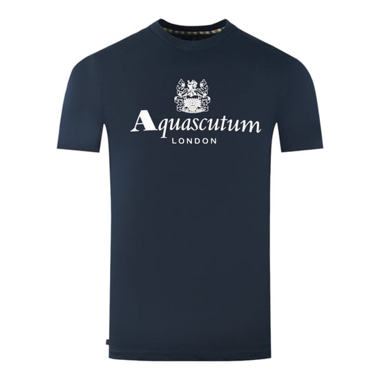 Aquascutum London Aldis Markenlogo Marineblau T-Shirt - Image 1