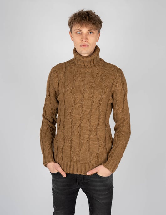 Xagon Man Pullover Turtleneck Herren beige - Image 3
