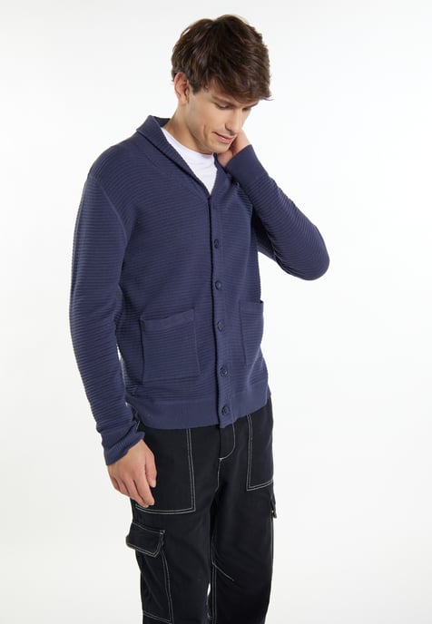 Mo Strickjacke Herren Marine - Image 3