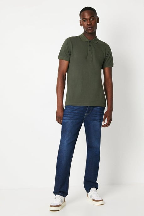 Washed Pique Polo