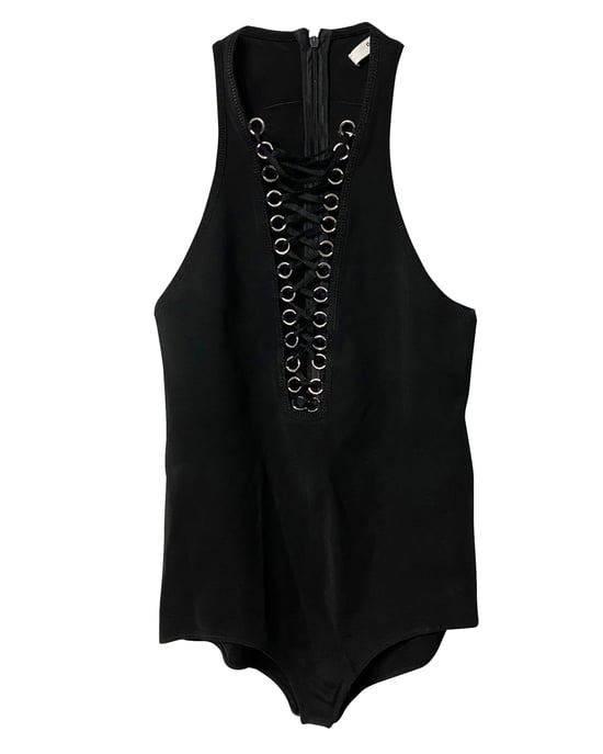 Givenchy Schnür-Bodysuit aus schwarzer Viskose - Image 3