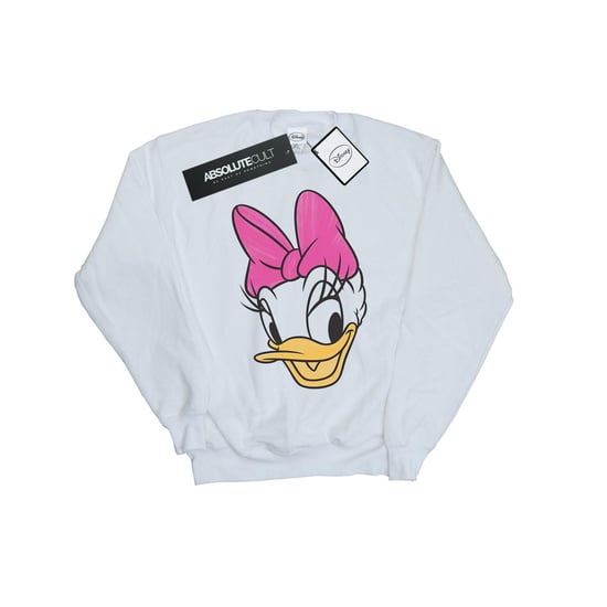 Disney Womens/Ladies Daisy Duck Head Painted Sweatshirt (White)