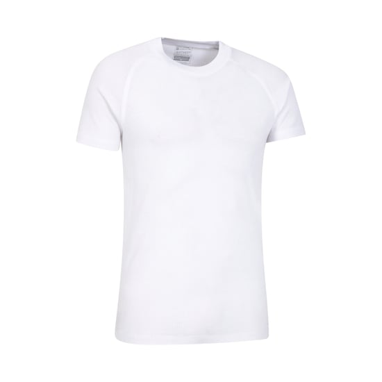 Mountain Warehouse Mens Talus Round Neck Short-Sleeved Thermal Top (White)
