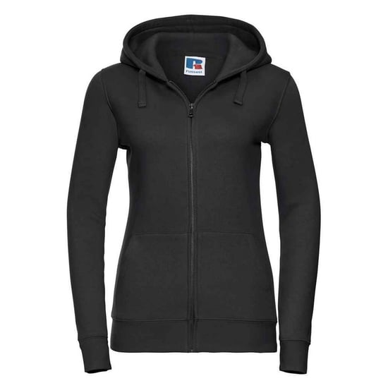 Russell - "Authentic" Kapuzenpullover Durchgehender Reißverschluss für Damen (Schwarz) - Image 1