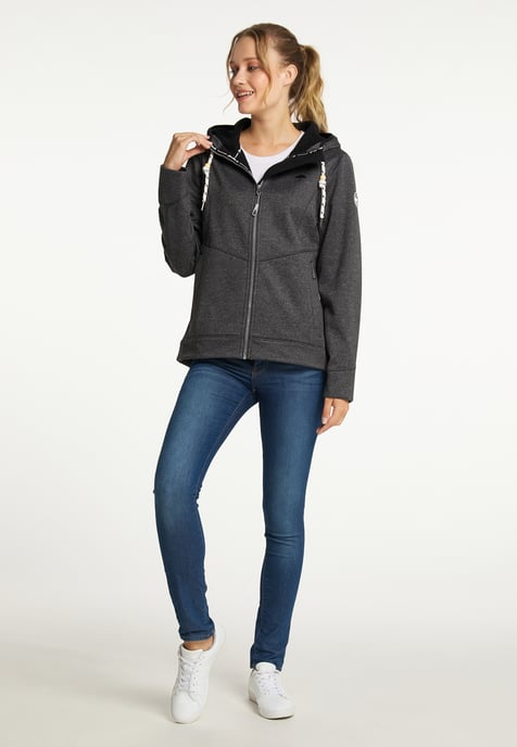 Schmuddelwedda Funktionsjacke Damen grau melange - Image 2