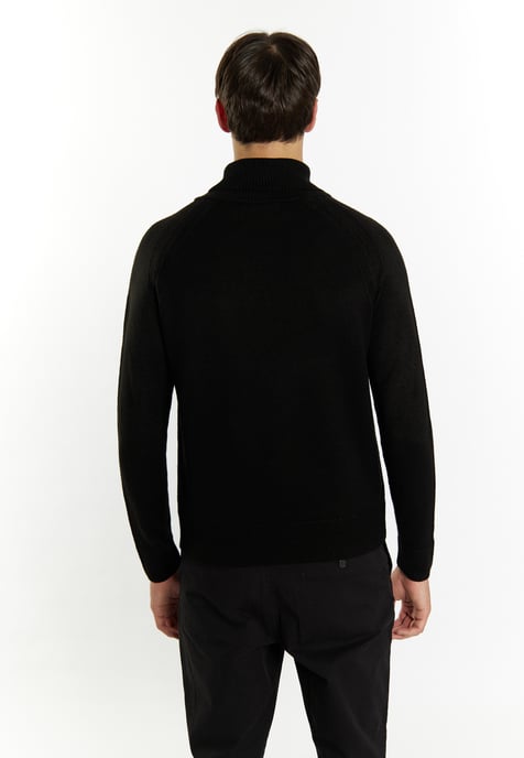 Mo Rollkragenpullover Herren Schwarz - Image 4