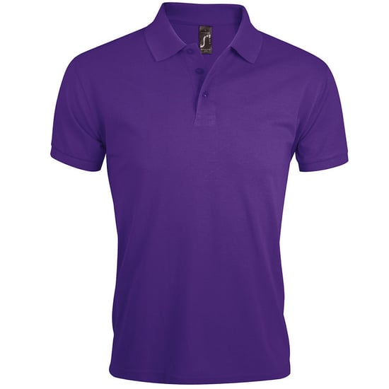 SOLs Mens Prime Pique Plain Kurzarm-Poloshirt (dunkelviolett) - Image 1