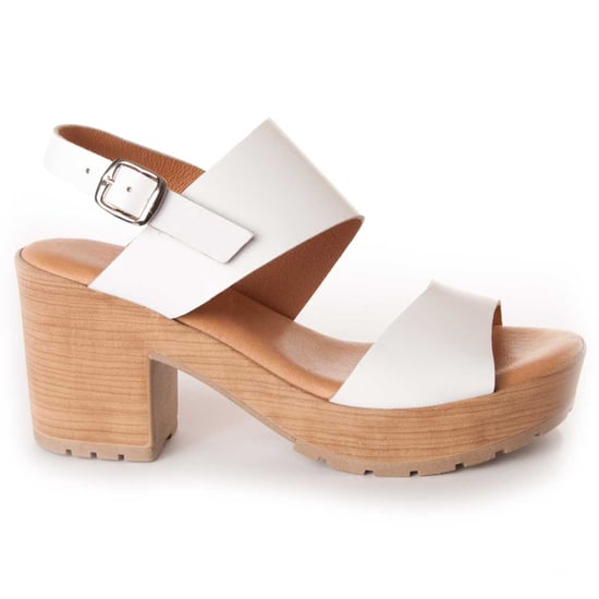 Confortable heel sandal MONTEVITA in White