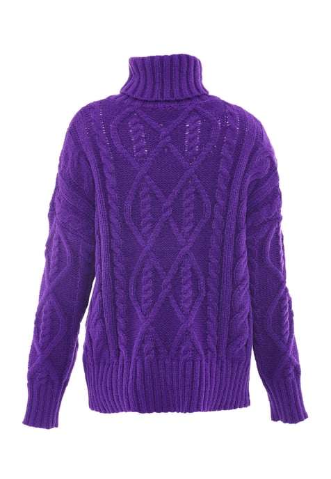 Mymo Rollkragenpullover Damen lila - Image 2