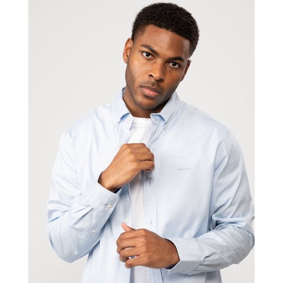 GANT Mens Regular Fit Long Sleeve Pinpoint Oxford Shirt
