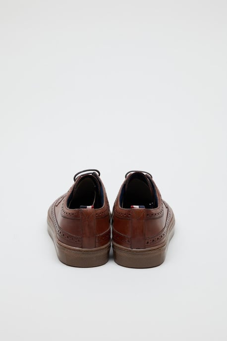 Ben Sherman Preston Leder Herren Braune Schnürschuhe - Image 4