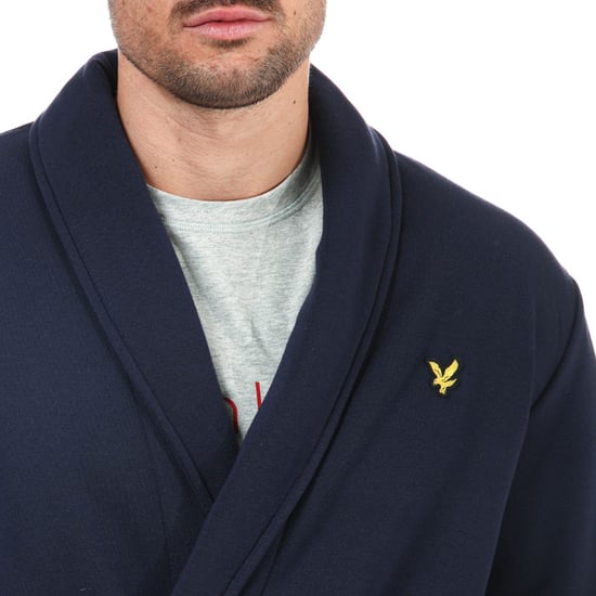 Peignoir Matthew Lyle And Scott Pour Homme en Bleu Marine - Image 6