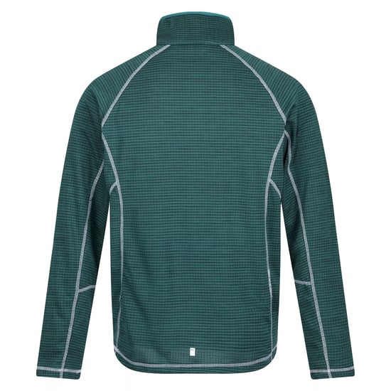Regatta Mens Yonder schnell trocken Feuchtigkeit Wicking Hälfte Zip Fleecejacke (Pacific Green) - Image 2