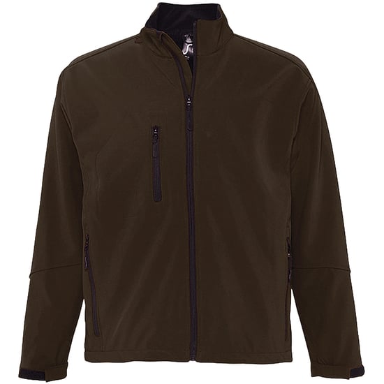 SOLS Mens Relax Soft Shell Jacket (atmungsaktiv, winddicht und wasserabweisend) (Dark Chocolate) - Image 1