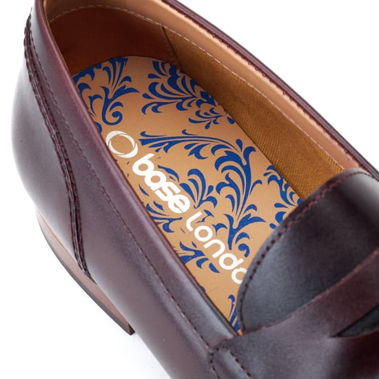 Base London Bruno Leder Herren Bordo Loafer - Image 6