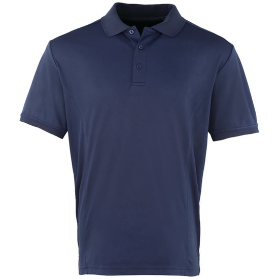 Premier Mens Coolchecker Pique Short Sleeve Polo T-Shirt (Navy) - Image 1