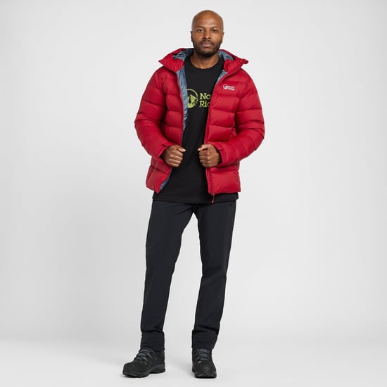North Ridge Men's Tech Down II Puffer Jacket with Removable Adjustable Hood