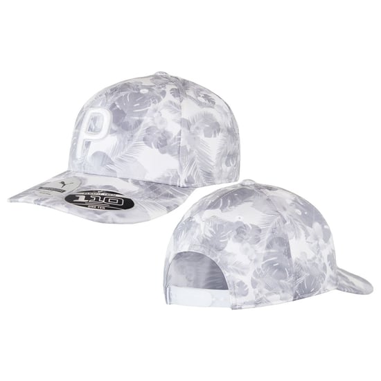 Puma Golf P110 Floral Pattern Snapback Grey Unisex Flex Fit Cap 023066 01