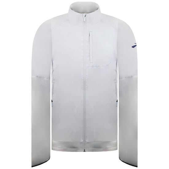 Brooks Fushion Herren Hybrid-Laufjacke in Weiß - Image 1