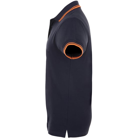 SOLS - Polo manches courtes PASADENA - Homme (Bleu marine/orange) - Image 3