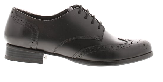 Love Leather Womens Shoes School Angelica Leather Lace Up black