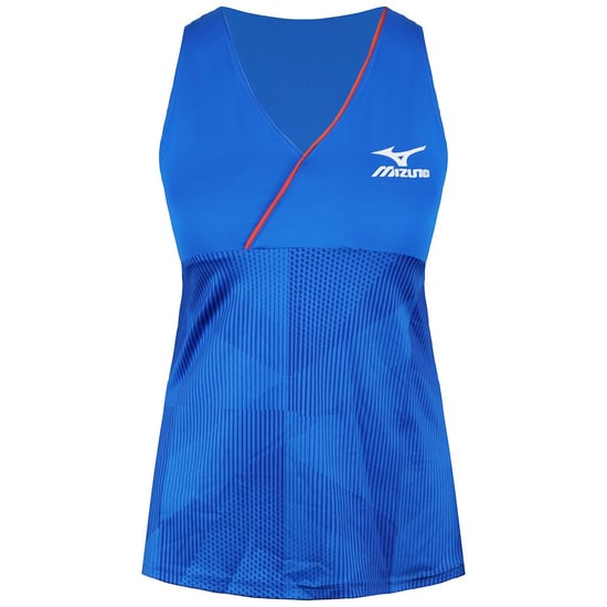 Mizuno – Bedrucktes blaues Tanktop für Damen - Image 1