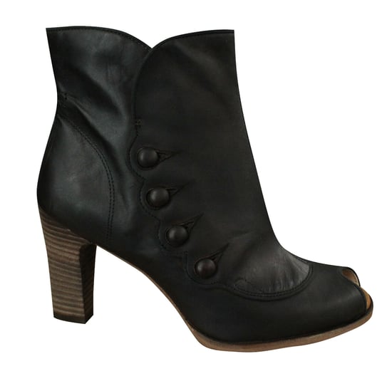 Timberland Marge Peep Toe Zip Up Damen Absatzstiefel Braun 25684 B5E - Image 1