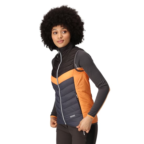 Regatta Womens/Ladies Harrock II Baffled Gilet (Seal Grey/Black)