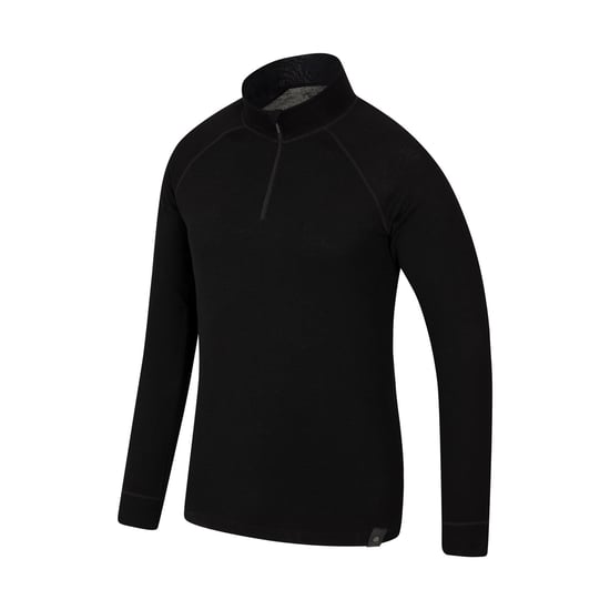Mountain Warehouse Mens Merino Wool Base Layer Top (Pack of 2) (Black)